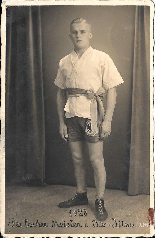 Otto Schumann, Deutscher Meister in Jiu-Jitsu 1928 in Leipzig